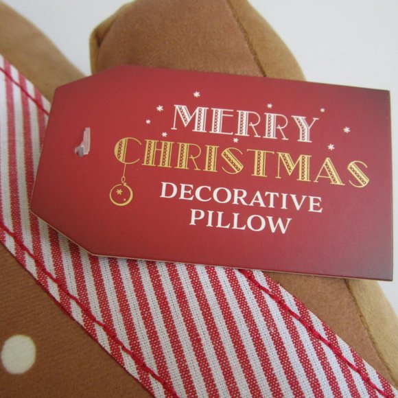 Gingerbread House Peppermint Christmas Decorative Pillow - Picture 3 of 3